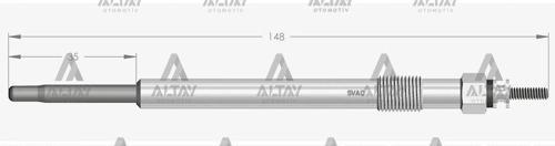 KIZDIRMA BUJİSİ (ISITMA) TRANSIT 2.2 - 2.4 TDCI 5184 / MONDEO 1.8 - 2.0 TDCI / CITROEN JUMPER 2.2 HDI 11.55. 5960G2 (10 ADET)