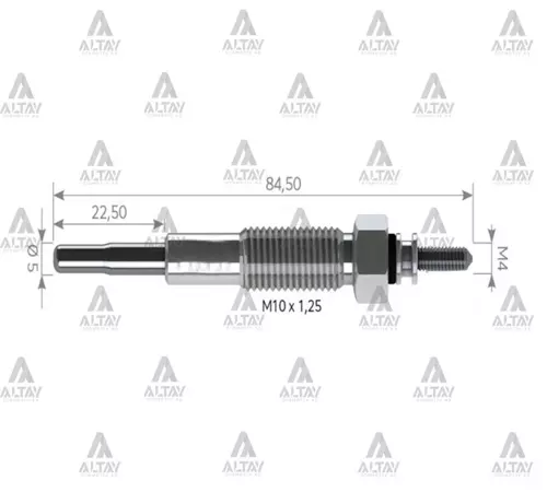 KIZDIRMA BUJİSİ (ISITMA) L-200 2000-2006 ŞOKLU 125. MD301950 (10 ADET)