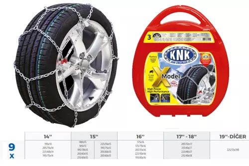 KAR ZİNCİRİ TAKMATİK ÇAPRAZ 14-15-16-17 JANT ZİNCİR EBATLARI İÇİN RESİME BAKINIZ