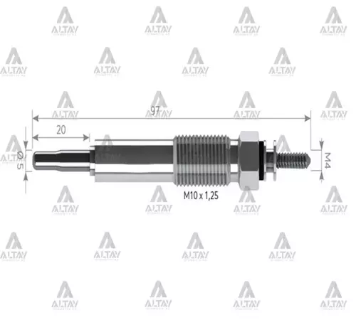 KIZDIRMA BUJİSİ (ISITMA) CANTER 304 / 444 235. ME017010 (10 ADET)