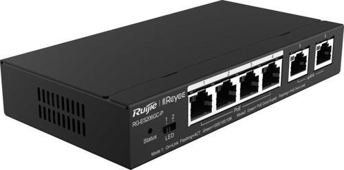 Reyee RG-ES206GC-P 6 Portlu 4 Port Poe(54w)Gigabit Yönetilebilir Switch