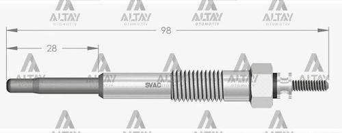 KIZDIRMA BUJİSİ (ISITMA) AVENSIS 2.0 TD / CAMRY 2.0 TD / COROLLA 1.8 D-2.0 D / LAND CRUISER 3.4 D-4.2 D-TD 115 1985064020 (10 ADET)