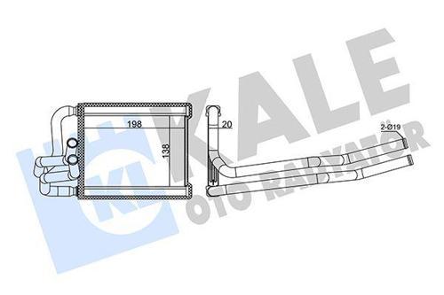 KALORİFER RADYATÖRÜ HYUNDAI I20 1.4L D4FC CRDI DIZEL 2008-2010 - ALEMİNYUM 971381J000