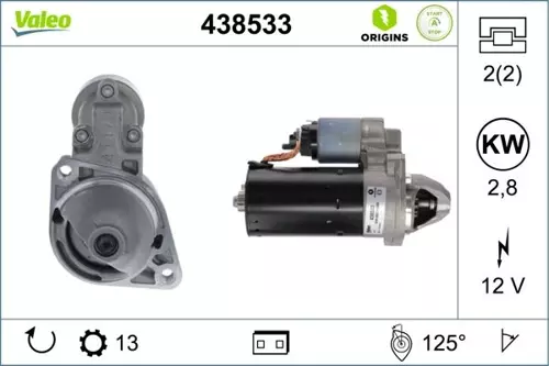 MARS MOTORU 125 2.5KW 13 DIS / START-STOP MERCEDES 10204 W205 C218 W222 W447 B906 B907 B910 A6519062800