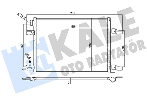KLİMA KONDENSERİ RADYATÖRÜ ASTRA J-ZAFIRA C-CRUZE 1.3-1.4-1.6-1.7-1.8 39140127 13377762 39074866 1850219