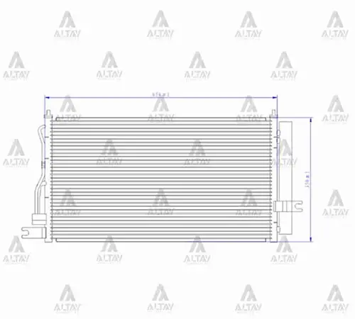 RADYATÖR KLİMA ACCENT 2006-2011 ERA BENZİNLİ BRAZING 97606 1E000
