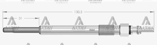 KIZDIRMA BUJİSİ (ISITMA) FORD USA F-250 7.3 D / F-350 7.3 D / F-450 7.3 D / F-550 7.3 D / IHC 7.3 D 115 F4TZ12A342A (10 ADET)