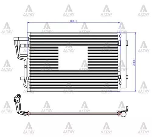 RADYATÖR KLİMA I-30 2007-2011 / CEED 2008-2011 BENZİNLİ BRAZING 97606 2H000
