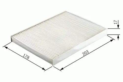 POLEN FİLTRESİ PANDA 2 1.1-1.2-1.3 JTD 2003 KA 2 2008 500C 1.3D 2009 CU2026 46723321 77366065