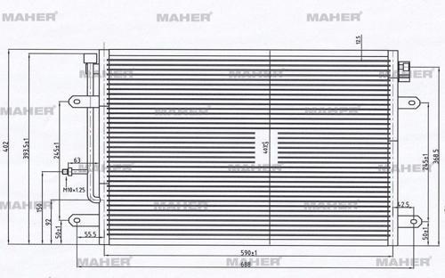 RADYATÖR KLİMA A4 2005-2009 (KURUTUCUSUZ) BRAZING 8E0260403T