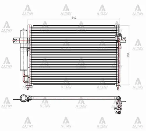 RADYATÖR KLİMA GETZ 2003-2011 BENZİNLİ 97606 1C100