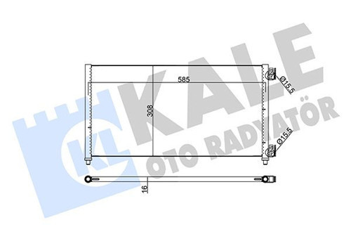KLİMA RADYATÖRÜ KONDENSER FIAT DOBLO 2001IDEA 2004PUNTO 2003 LANCIA YPSILON 2006-2011 1.2 1.3JTD 1.4 1.9JTD 46820833 51732993 51802116 51804991