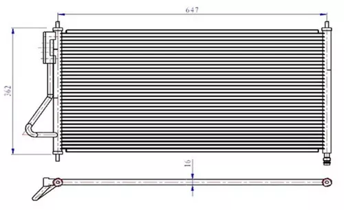 KLIMA RADYATORU FOCUS 1 1.4 165 1.8TDCI 1.6 ZETEC S 165 1998-2004 MEYS4H19710CA YS4H19710BB 1671708