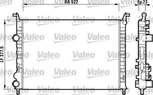 RADYATÖR PALIO 1.2-ALBEA 1.6 AC KLİMASIZ MEK 530X379X22 46815887 46819261 46833511