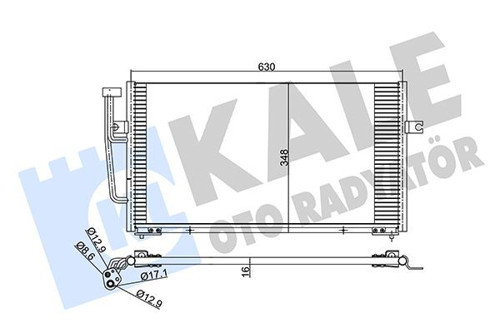 KLİMA RADYATÖRÜ KONDENSER VOLVO S40 I-540 AL-AL 628103481016 30871579 30897260