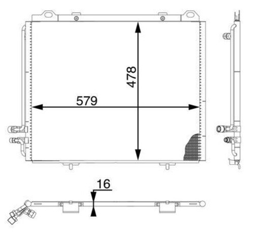 KLIMA RADYATORU MERCEDES E-CLASS W210 1996-2002 A2108300270