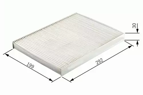 POLEN FİLTRESİ DİKDÖRTGEN ASTRA G 1998-2004 - ASTRA H 2004-2014 -ZAFIRA A 1998-2010 1.4-1.6-1.8-2.0T-165 1808610 6808606 90520689 13175553