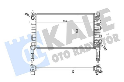 RADYATÖR OPEL MOKKA-MOKKA 10 A14NET OTOMATİK 1.4 2012 CHEVROLET TRAX 1300360 95298556