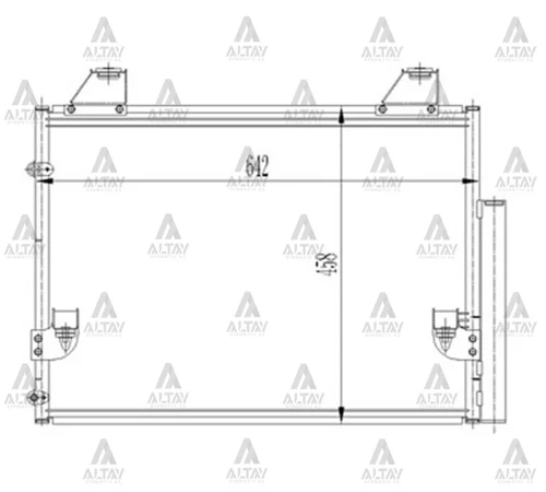 RADYATÖR KLİMA HILUX 2006-2011 BRAZING 88460 0K050
