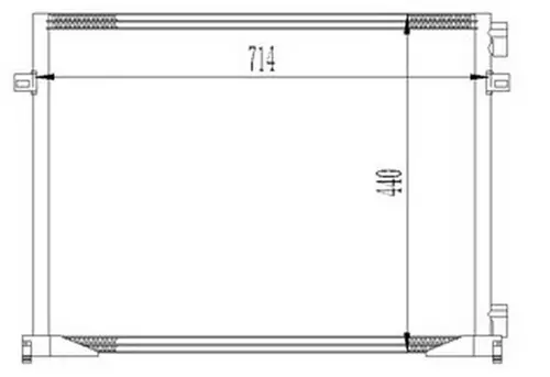 KLİMA RADYATÖRÜ KONDANSATÖRÜ RADYATÖRÜ RENAULT TRAFIC 2 2001-2014 OPEL VİVARO 2001-2014 1.9DCI 91168643 7700312901 8200073912