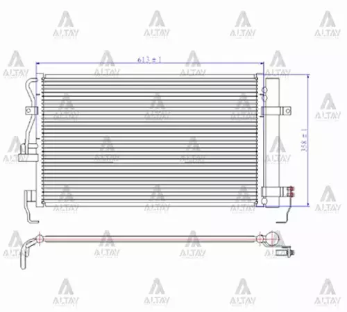 RADYATÖR KLİMA ELANTRA 2001-2007 BRAZING 97606 2D000