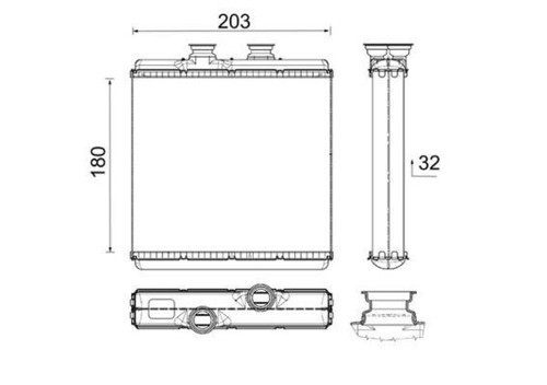KALORIFER RADYATORU MERCEDES W204 W212 C218 R231 C190 R197 A2048300061