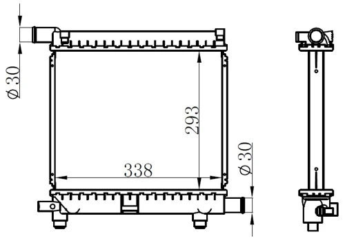 RADYATOR BRAZİNG MT 290103481032 E 190 W201 1984 62551 2015003703