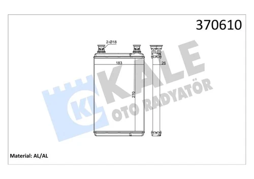 KALORIFER RADYATORU MERCEDES S-CLASS W221 2005-2013 A2218300061
