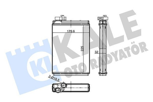KALORİFER AUDI A4-A5-Q5 KALORİFER AL/BRZ 22510175.61032 8K0898037A