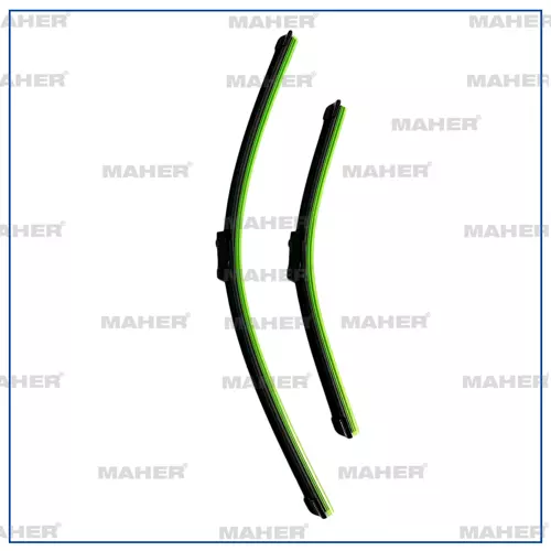 SILECEK SÜPÜRGESI TAKIM POLO 2009-2017 / A1 2010 / TOLEDO 2012 / FABIA 2014 / RAPID 2012 16MM BUTON 24+16 A555S (600MM+400MM) 6R1998002