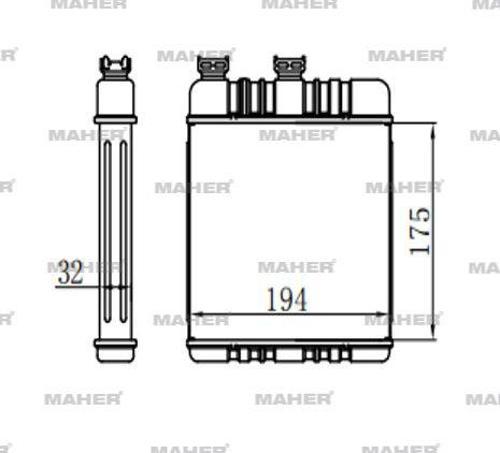 RADYATÖR KALORİFER ASTRA G 1998-2007 / ZAFIRA A 1999-2005 / ZAFIRA B 2005-2011 / BEHR TİPİ BRAZING 1618142