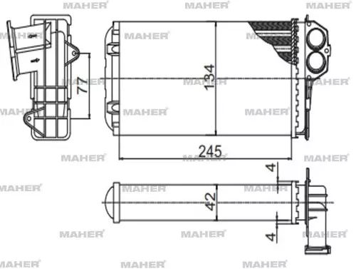 RADYATÖR KALORİFER 206 1998-2006 MEKANİK 6448G3