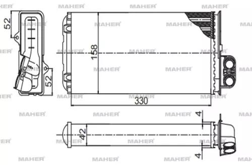 RADYATÖR KALORİFER MASTER 2 1998-2003 MEKANİK 7701205584