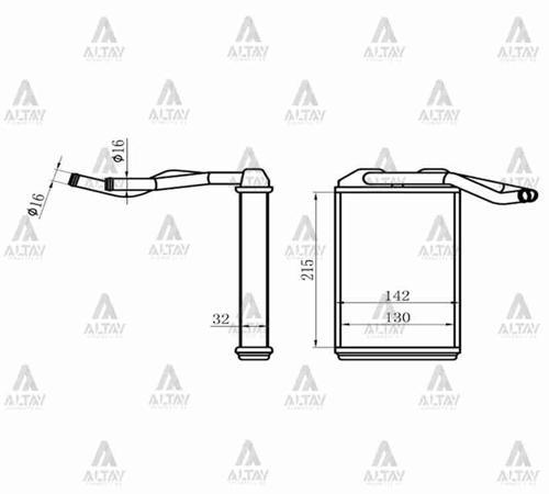 RADYATÖR KALORİFER COROLLA 1993-1998 AE101 BRAZING 87107 12420