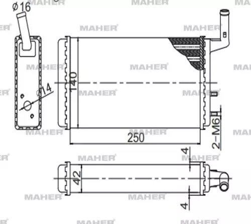 RADYATÖR KALORİFER M.131 DOĞAN KARTAL ŞAHIN 1979-2002 / DOGAN 1986-2002 / KARTAL 1986-2002 / SAHIN 1984-2002 MEKANİK 85007271