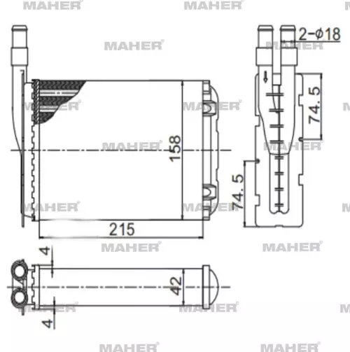RADYATÖR KALORİFER R9 1985-2000 / R11 1985-2000 / FLASH 1985-2000 MEKANİK 7701027040