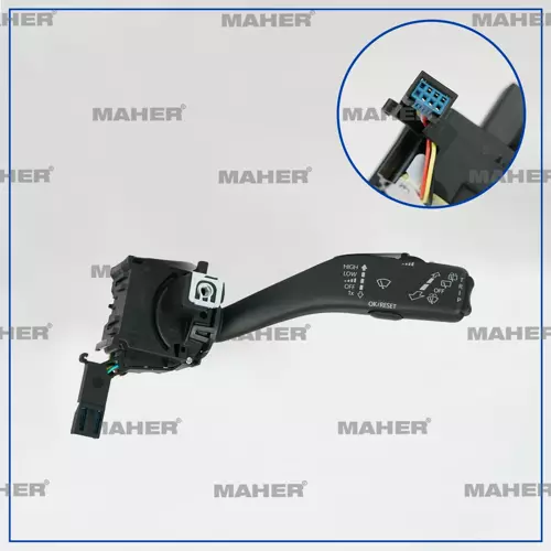 KOL CAM SİLGİ KUMANDA GOLF5 / JETTA / PASSAT / CADDY / LEON 2004-2009 (YOL BİLGİSAYARLI) 1K0953519J