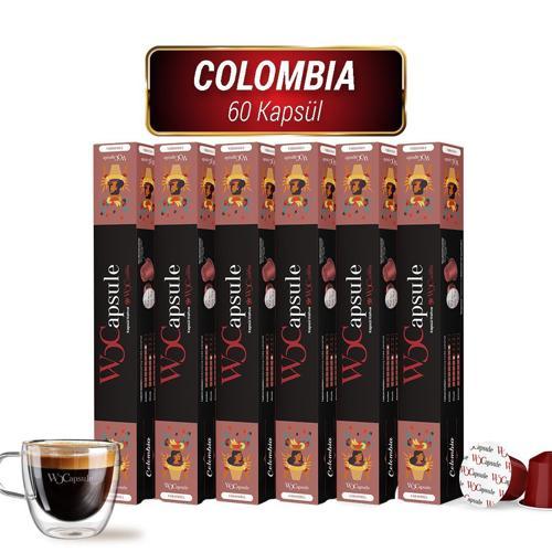 apsule Colombia Nespresso Uyumlu Kapsül Kahve 60'lı Avantaj Paketi