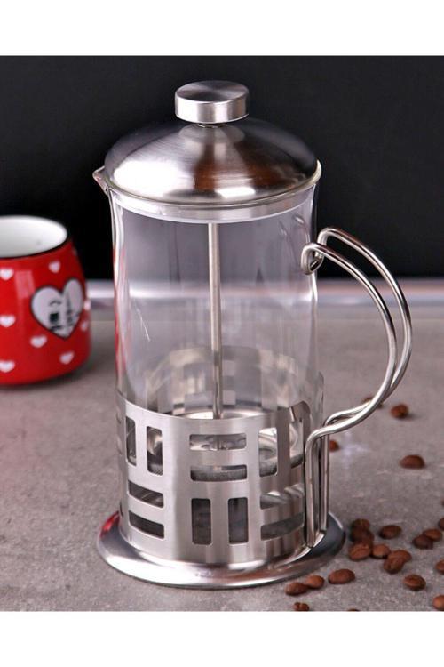 Pazarakos Miraç Cam Metal Saplı French Press 600 Ml