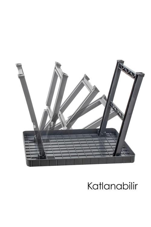 Veliday Portatif Katlanabilir Kamp Piknik Balkon Masası - Küçük Plastik Katlanır Sehpa