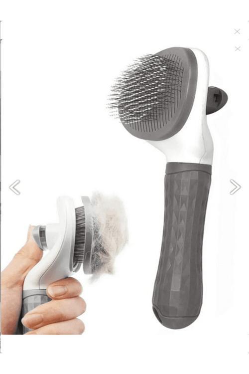 Yadatech Kedi Tarağı Pet Tarağı Otomatik Temizlenen Tuşlu Evcil Hayvan Fırçası Kedi Köpek Tüy Toplayıcı Tarak