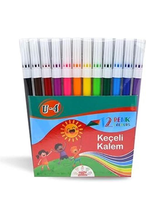Zeras U-4 Keçeli Kalem 12 Renk