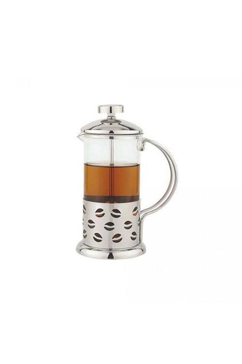 Firsatgeldi Yakut 600Ml Metal Kulplu French Press Süzgeçli Bitki Çay Demliği