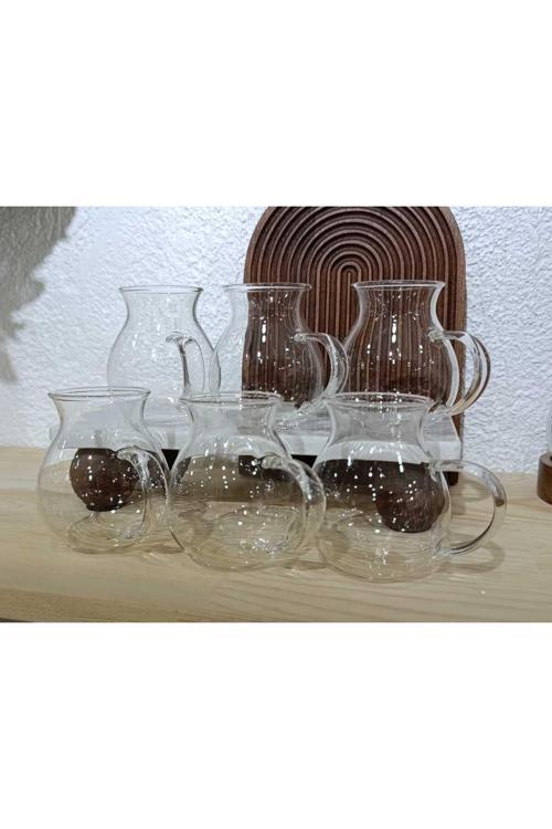 Mutfaksultani 6Lı Borosilikat Cam Keyfi Ala Bardak