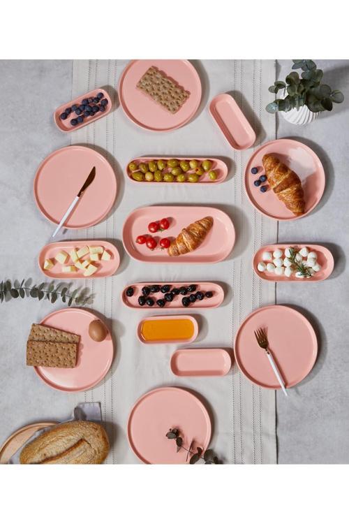 Mokka Kahvaltı Takımı 15 Parça Pastel Pembe