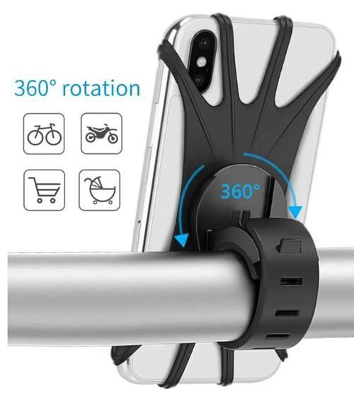 Esnek Silikon Örümcek Bisiklet Telefon Tutucu (5060)