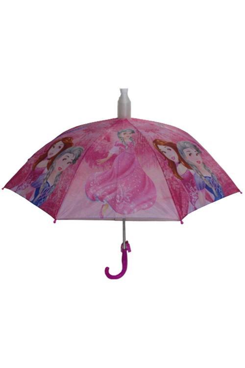 Bardaklı Korumalı Kız Çocuk Pembe Baskılı Şemsiye M21MARC70R001