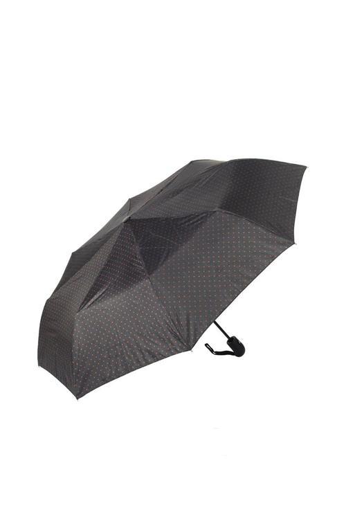 Siyah Kırmızı Puantiyeli Otomatik Kadın Şemsiye M21MAR112LR001