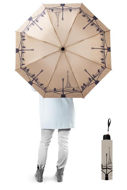 Eyfel Kulesi Paris Yarasa Model 8 Telli Rüzgara Dayanıklı Manuel Şemsiye 372R04
