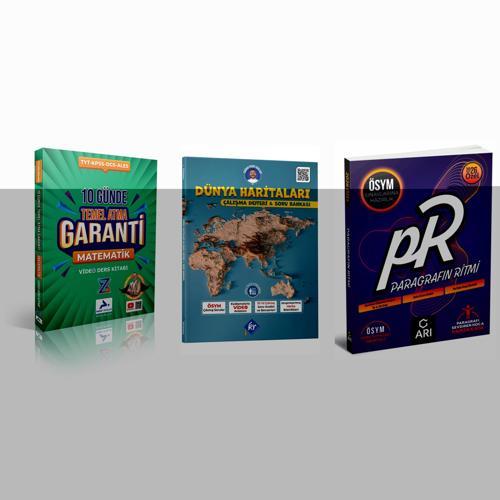 TYT paragrafın ritmi-paraf Z takım tyt matematik 10 günde temel atma garanti-kr akademi 3'lü set 